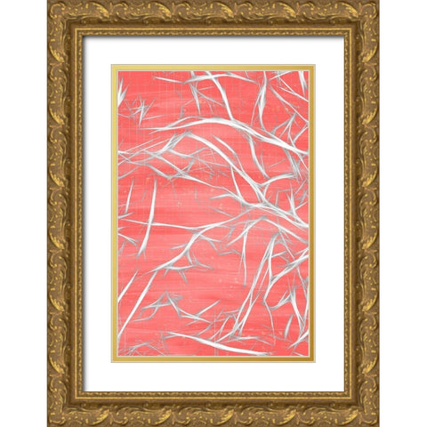 Nerves 1 Gold Ornate Wood Framed Art Print with Double Matting by Bailey, Ann