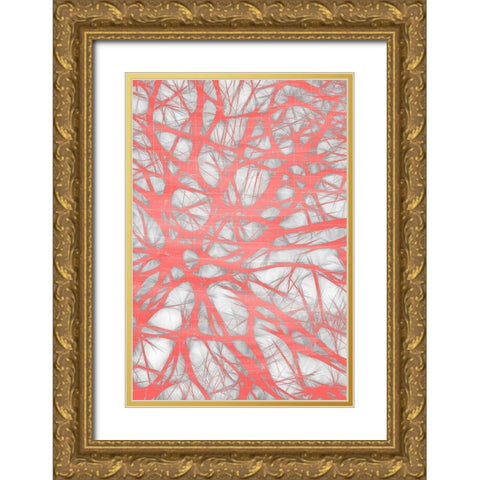 Nerves 2 Gold Ornate Wood Framed Art Print with Double Matting by Bailey, Ann