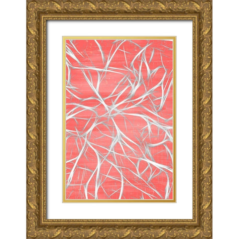 Nerves 3 Gold Ornate Wood Framed Art Print with Double Matting by Bailey, Ann