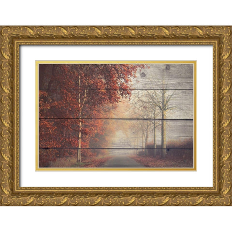 A Journey Gold Ornate Wood Framed Art Print with Double Matting by Bailey, Ann