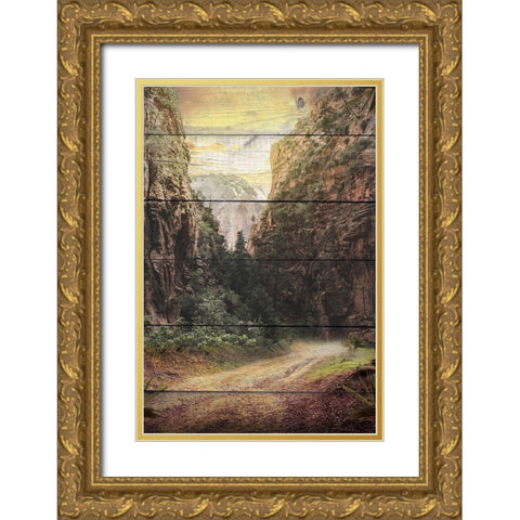 The World Gold Ornate Wood Framed Art Print with Double Matting by Bailey, Ann