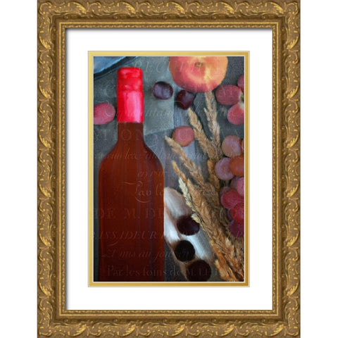 Harvest 2 Gold Ornate Wood Framed Art Print with Double Matting by Bailey, Ann