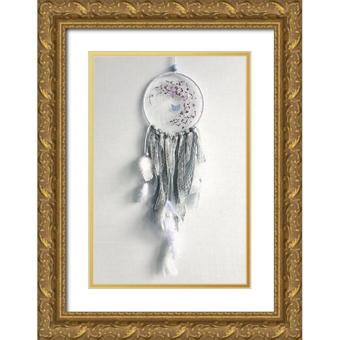 Dream Catcher Gold Ornate Wood Framed Art Print with Double Matting by Bailey, Ann