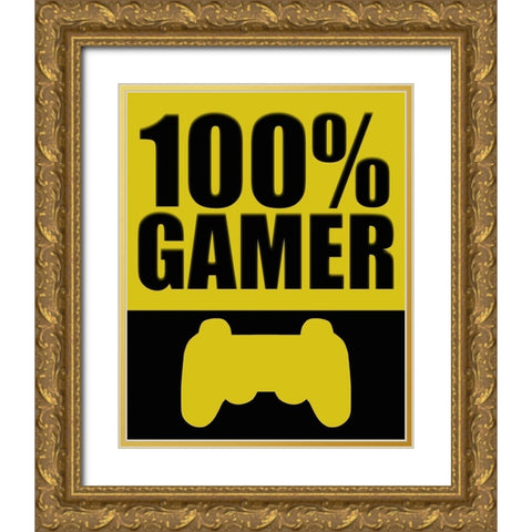 100 Gamer Gold Ornate Wood Framed Art Print with Double Matting by Bailey, Ann
