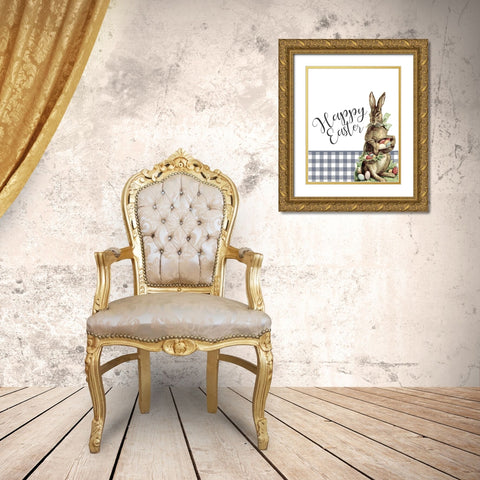 Happy Easter 1 Gold Ornate Wood Framed Art Print with Double Matting by Bailey, Ann