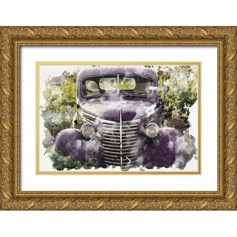 In the Field Gold Ornate Wood Framed Art Print with Double Matting by Bailey, Ann