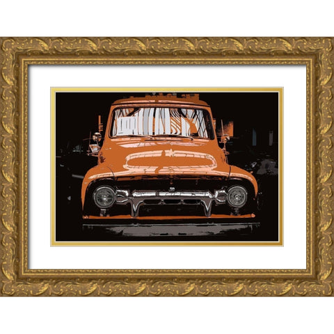 Oldtimer Gold Ornate Wood Framed Art Print with Double Matting by Bailey, Ann