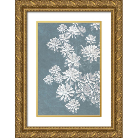 Blooms Falling 2_v2 Gold Ornate Wood Framed Art Print with Double Matting by Bailey, Ann