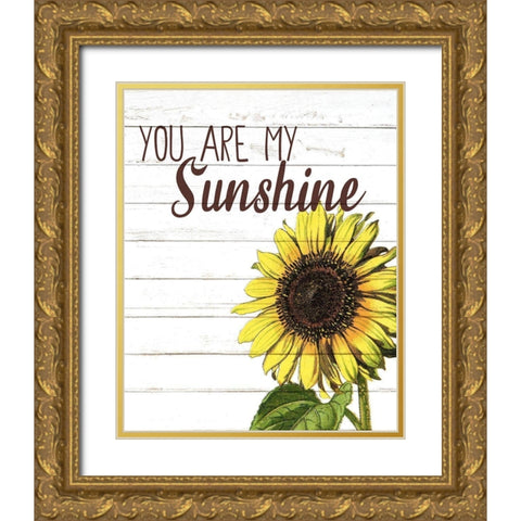 You Are Gold Ornate Wood Framed Art Print with Double Matting by Bailey, Ann