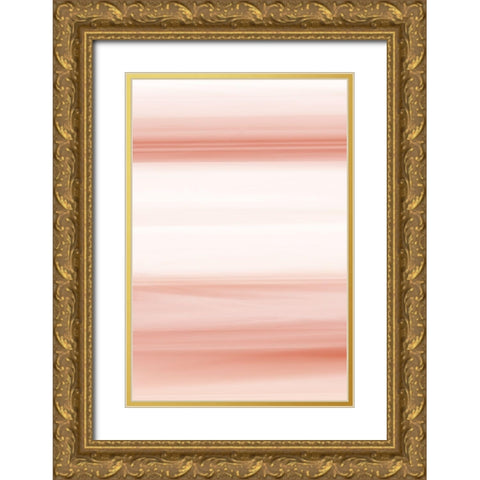 Ombre Gold Ornate Wood Framed Art Print with Double Matting by Bailey, Ann
