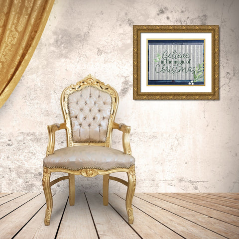 Magic Of Gold Ornate Wood Framed Art Print with Double Matting by Bailey, Ann