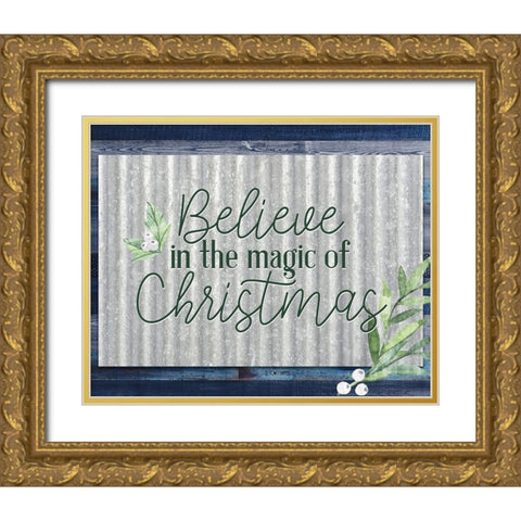 Magic Of Gold Ornate Wood Framed Art Print with Double Matting by Bailey, Ann