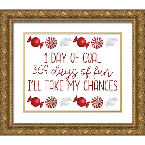 One Day Gold Ornate Wood Framed Art Print with Double Matting by Bailey, Ann