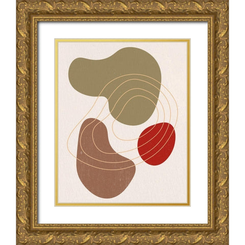 Rock 1 Gold Ornate Wood Framed Art Print with Double Matting by Bailey, Ann