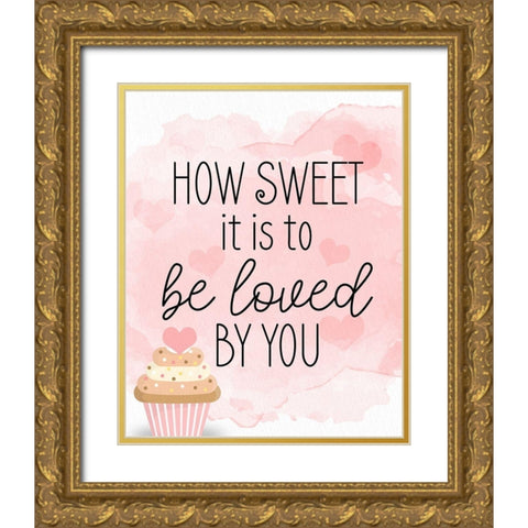 How Sweet Gold Ornate Wood Framed Art Print with Double Matting by Bailey, Ann