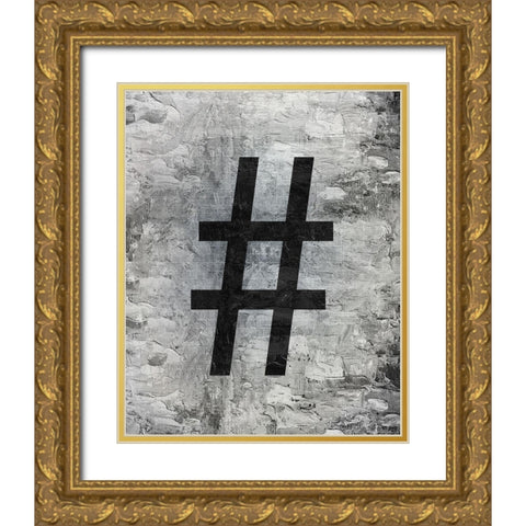 Symbol 2 Gold Ornate Wood Framed Art Print with Double Matting by Bailey, Ann