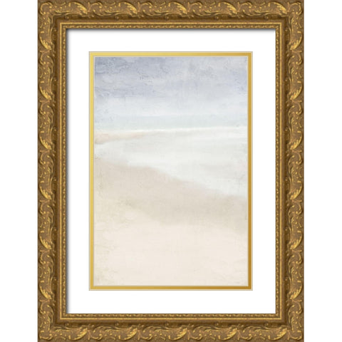 Beach Walk Gold Ornate Wood Framed Art Print with Double Matting by Bailey, Ann
