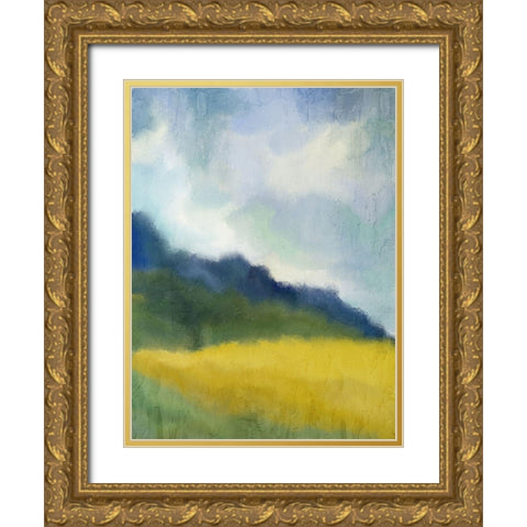 In the Hills Gold Ornate Wood Framed Art Print with Double Matting by Bailey, Ann