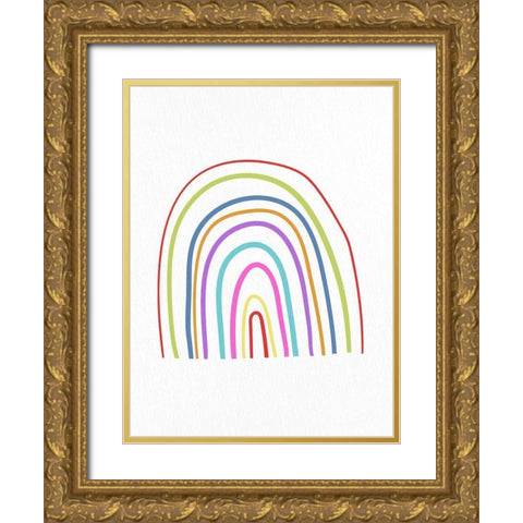I Am Smart 1 Gold Ornate Wood Framed Art Print with Double Matting by Bailey, Ann