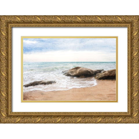 North Shore Gold Ornate Wood Framed Art Print with Double Matting by Bailey, Ann