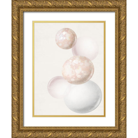 Orbs 2 Gold Ornate Wood Framed Art Print with Double Matting by Bailey, Ann