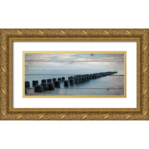 Endless Sea Gold Ornate Wood Framed Art Print with Double Matting by Bailey, Ann