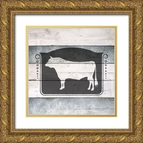 Farm Fresh Beef 2 Gold Ornate Wood Framed Art Print with Double Matting by Bailey, Ann