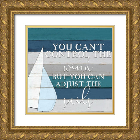 The Sails Gold Ornate Wood Framed Art Print with Double Matting by Bailey, Ann