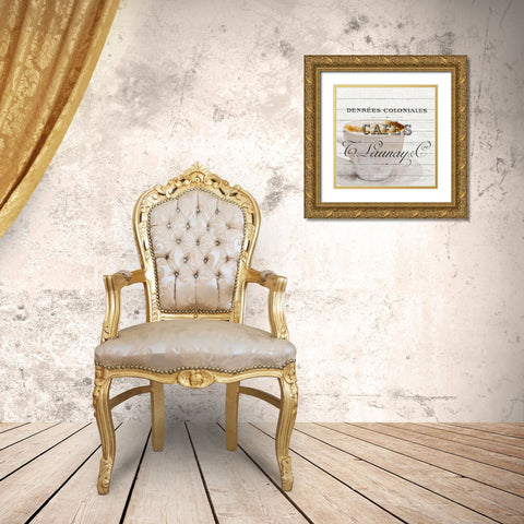 Morning Coffee 1 Gold Ornate Wood Framed Art Print with Double Matting by Bailey, Ann