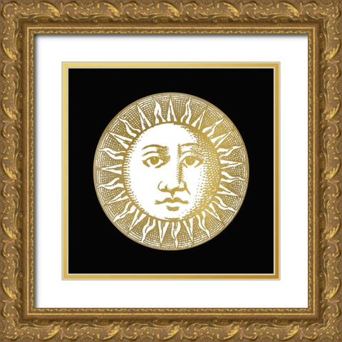Sun and Moon 1 Gold Ornate Wood Framed Art Print with Double Matting by Bailey, Ann