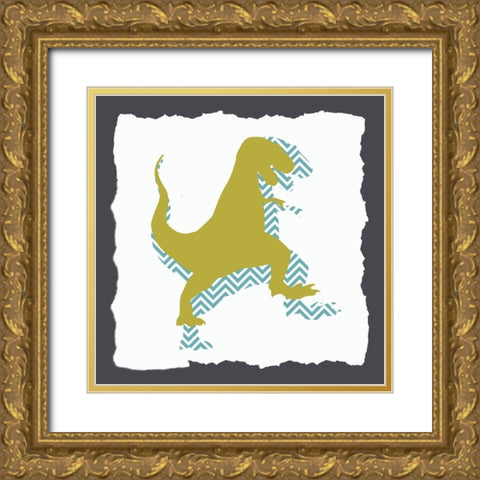 Dino 2 Gold Ornate Wood Framed Art Print with Double Matting by Bailey, Ann