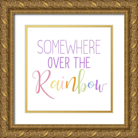 Over the Rainbow 2 Gold Ornate Wood Framed Art Print with Double Matting by Bailey, Ann