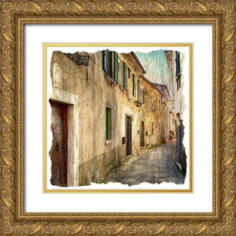 In Italy 1 Gold Ornate Wood Framed Art Print with Double Matting by Bailey, Ann