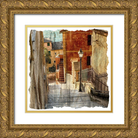 In Italy 2 Gold Ornate Wood Framed Art Print with Double Matting by Bailey, Ann