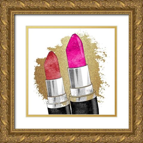 Lipstick 1 Gold Ornate Wood Framed Art Print with Double Matting by Bailey, Ann