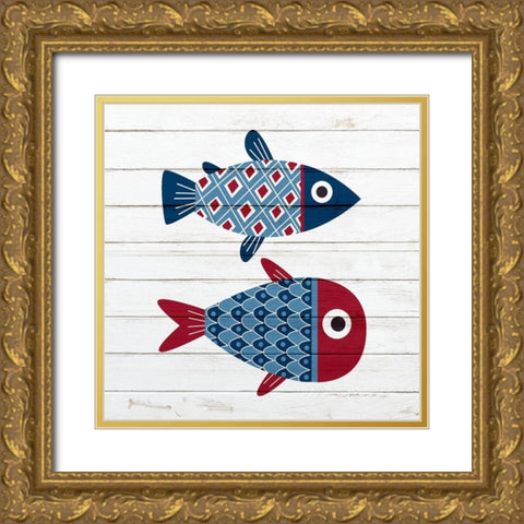 Sail Away 2 Gold Ornate Wood Framed Art Print with Double Matting by Bailey, Ann