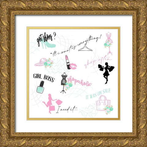 Shop Often Gold Ornate Wood Framed Art Print with Double Matting by Bailey, Ann