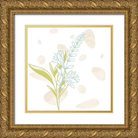 Flower Garden 2 Gold Ornate Wood Framed Art Print with Double Matting by Bailey, Ann