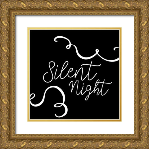 Silent Night Gold Ornate Wood Framed Art Print with Double Matting by Bailey, Ann