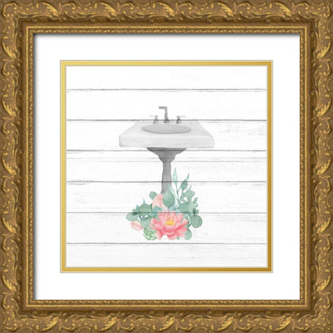 Rest 3 Gold Ornate Wood Framed Art Print with Double Matting by Bailey, Ann