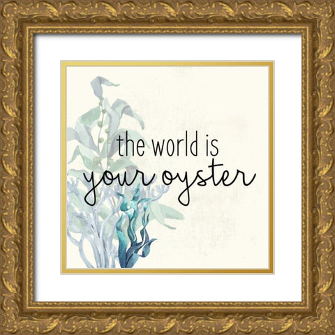 The World Is Gold Ornate Wood Framed Art Print with Double Matting by Bailey, Ann