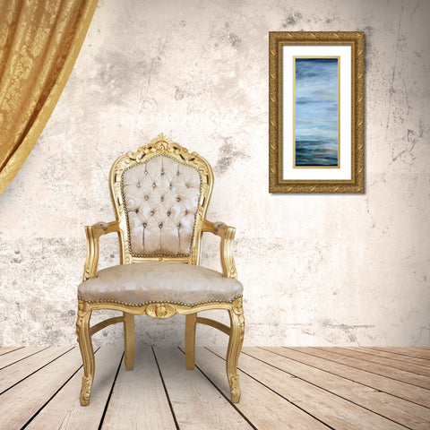 Narrow Waterscape 1 Gold Ornate Wood Framed Art Print with Double Matting by Bilotta, Barbara
