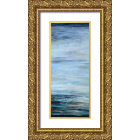 Narrow Waterscape 1 Gold Ornate Wood Framed Art Print with Double Matting by Bilotta, Barbara