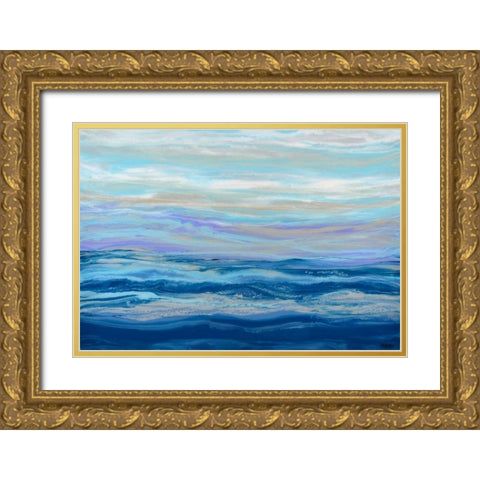 Beyond Serenity Gold Ornate Wood Framed Art Print with Double Matting by Bilotta, Barbara