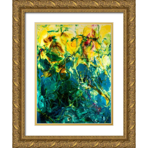 Poseidons Playground Gold Ornate Wood Framed Art Print with Double Matting by Bilotta, Barbara