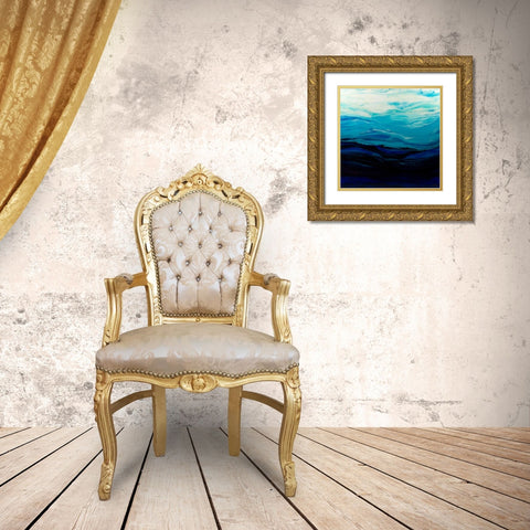 Mythical Sea Gold Ornate Wood Framed Art Print with Double Matting by Bilotta, Barbara