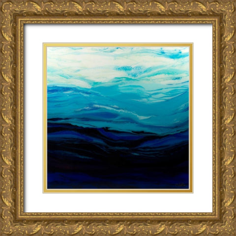 Mythical Sea Gold Ornate Wood Framed Art Print with Double Matting by Bilotta, Barbara