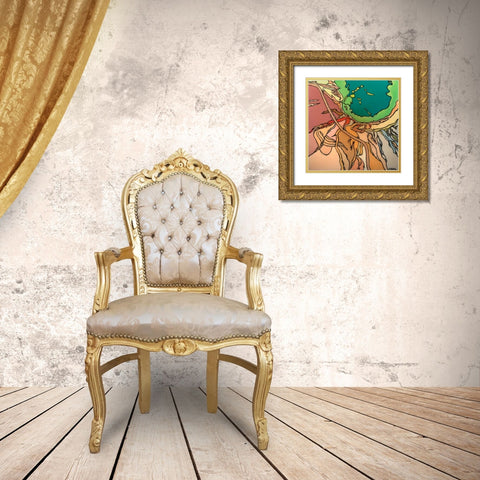 Yellowstone Gold Ornate Wood Framed Art Print with Double Matting by Bilotta, Barbara