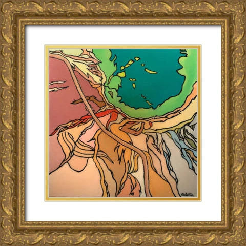 Yellowstone Gold Ornate Wood Framed Art Print with Double Matting by Bilotta, Barbara