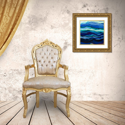 Twilight Rhythm Gold Ornate Wood Framed Art Print with Double Matting by Bilotta, Barbara
